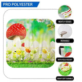 Allenjoy Easter Backdrop Mushroom Grass Fence for Baby Shower - Allenjoystudio