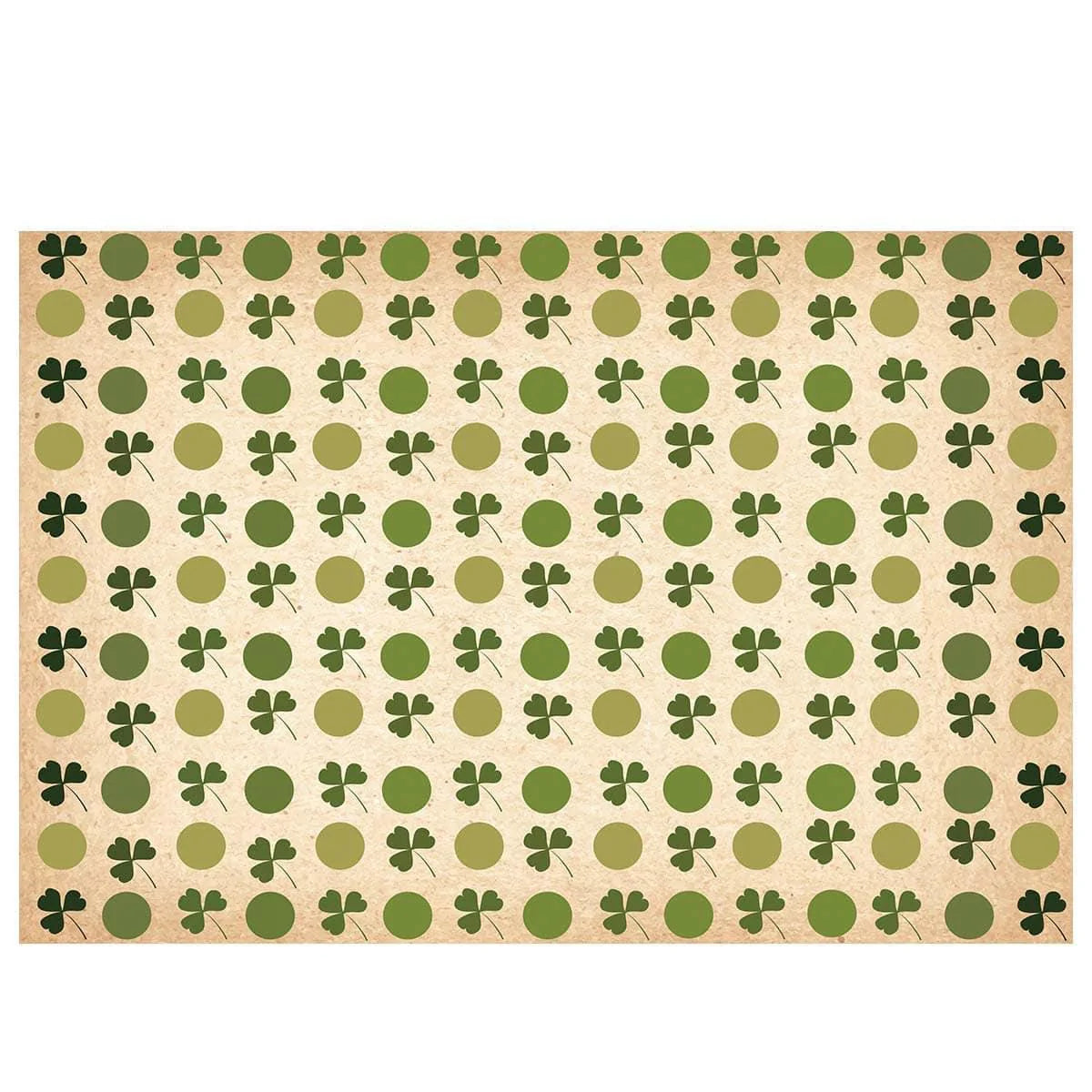 Allenjoy St.Patrick's Day Clover and Dots Step and Repeat Backdrop - Allenjoystudio