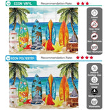 Allenjoy Surfboard Coconut Tree  Painting Backdrop for Children - Allenjoystudio