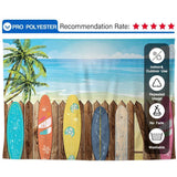 Allenjoy Summer Beach Surfboard Backdrop Hawaiian Seaside Backdrop - Allenjoystudio