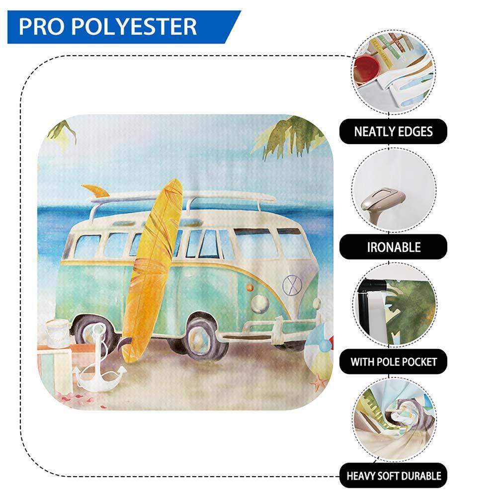 Allenjoy Summer Hand Painted Backdrop Sand Beach Cocount Tree for Vacation Photobooth - Allenjoystudio