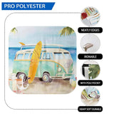 Allenjoy Summer Hand Painted Backdrop Sand Beach Cocount Tree for Vacation Photobooth - Allenjoystudio