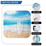 Allenjoy Summer Sandy Beach Ocean Waves Blue Sky Hawaii Backdrop - Allenjoystudio