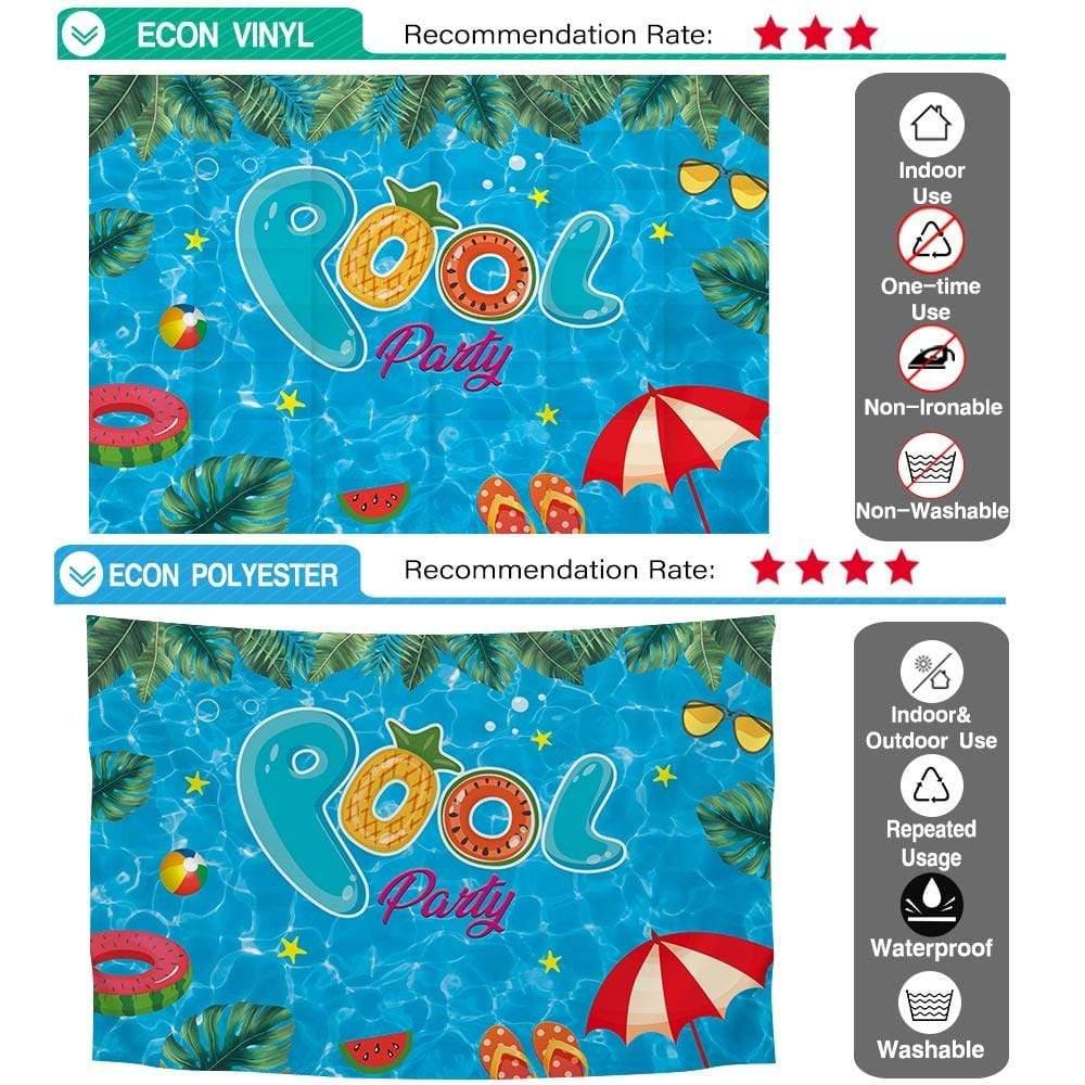 Allenjoy Summer Swimming Pool Backdrop for Pool Party 1st Bithday Children Baby Shower - Allenjoystudio