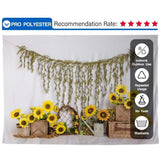 Allenjoy Sunflower Cakesmash Backdrop Designed by Panida Phillips - Allenjoystudio
