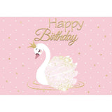 Allenjoy Swan Bokeh Star Backdrop for Girls