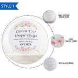 Allenjoy Swan Floral Pink Round Backdrop - Allenjoystudio