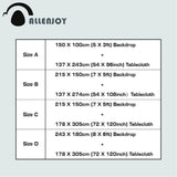 Allenjoy Sweet 16th Birthday Blue Sparkling Backdrops Bokeh Tablecloth - Allenjoystudio