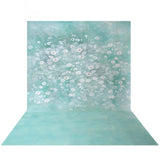 Allenjoy Teal Spring Floral Photography Backdrop