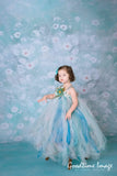 Allenjoy Teal Spring Floral Photography Backdrop - Allenjoystudio