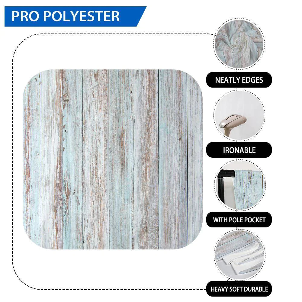 Allenjoy Teal Wood Floor for Newborn Photography - Allenjoystudio