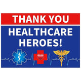 Allenjoy Thank You Healthcare Heroes Backdrop for Grass Garden Bannner