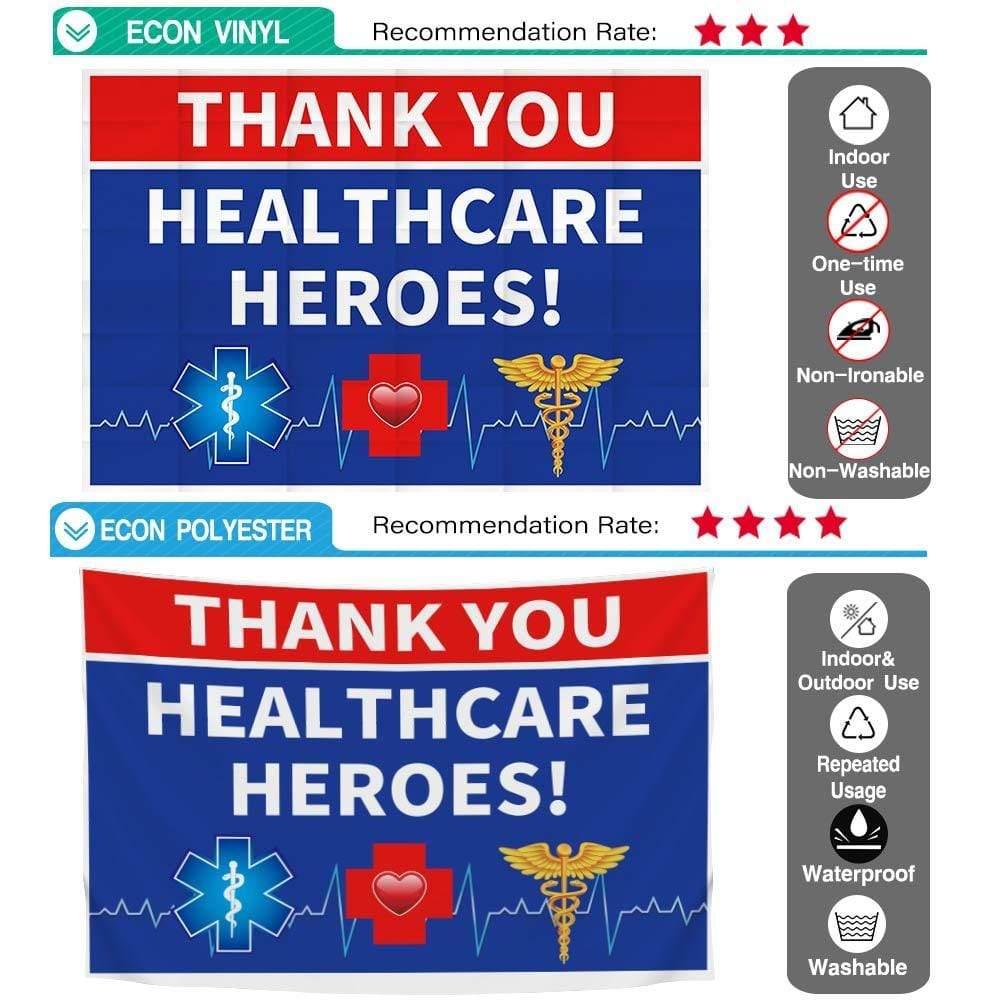 Allenjoy Thank You Healthcare Heroes Backdrop for Grass Garden Bannner - Allenjoystudio