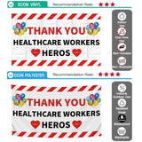 Allenjoy Thank You Healthcare Workers Heroes Garden Sign Banners  Essential Employees & First Responders - Allenjoystudio