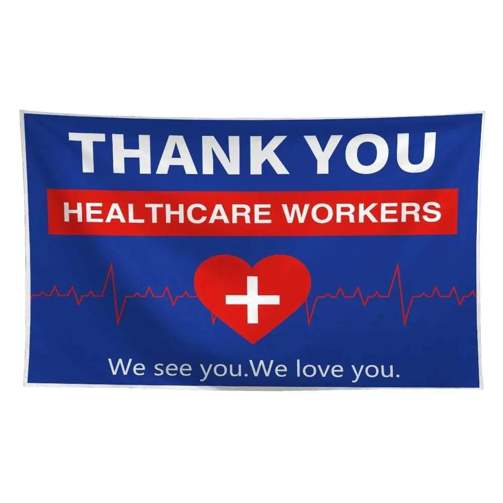 Allenjoy Thank You Healthcare Workers Red Cross Logo We See You We Love You - Allenjoystudio