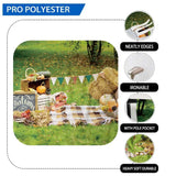 Allenjoy Thanksgiving Day Natural Autumn Picnic Haystack Backdrop - Allenjoystudio