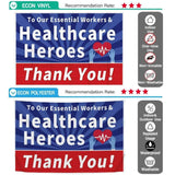 Allenjoy To Our  Essential Employees & Healthcare Workers Heroes  Thank You Garden Sign Banners - Allenjoystudio