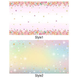 Allenjoy Unicorn Rainbow Flower Banner Tablecloth for Birthday Party - Allenjoystudio