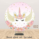 Allenjoy Unicorn Round Backdrop Cylinder Cover for Birthday Party - Allenjoystudio