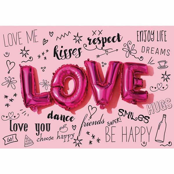 Allenjoy Valentine Day Backdrop  Pink Heart Balloons for Wedding Bridal Shower - Allenjoystudio