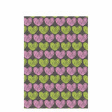 Allenjoy Valentine Pink and Yellow Hear Graffiti Backdrop