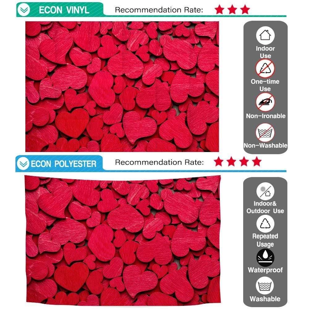 Allenjoy Romantic Beautiful Red Love Valentine Backdrop - Allenjoystudio