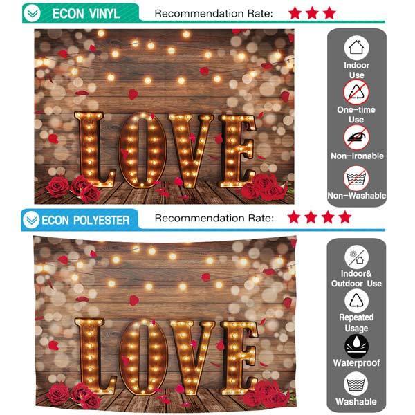 Allenjoy Valentine Day  Love Rose Flowers Bokeh Wooden Backdrop - Allenjoystudio