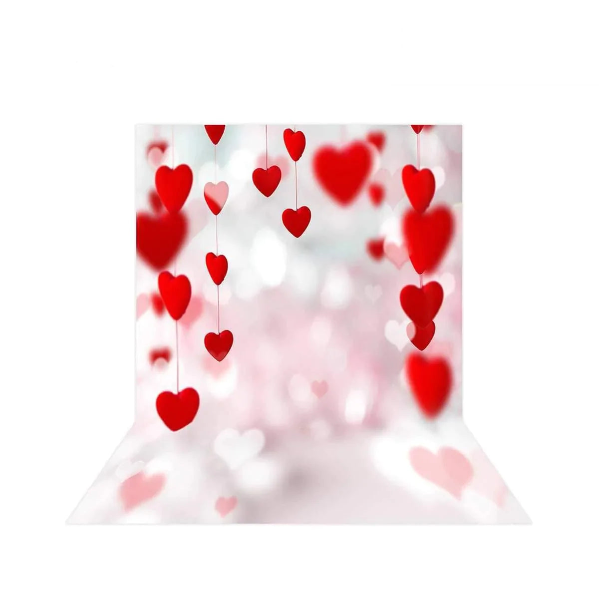 Allenjoy Valentine Red Heat and Boken Backdrop - Allenjoystudio