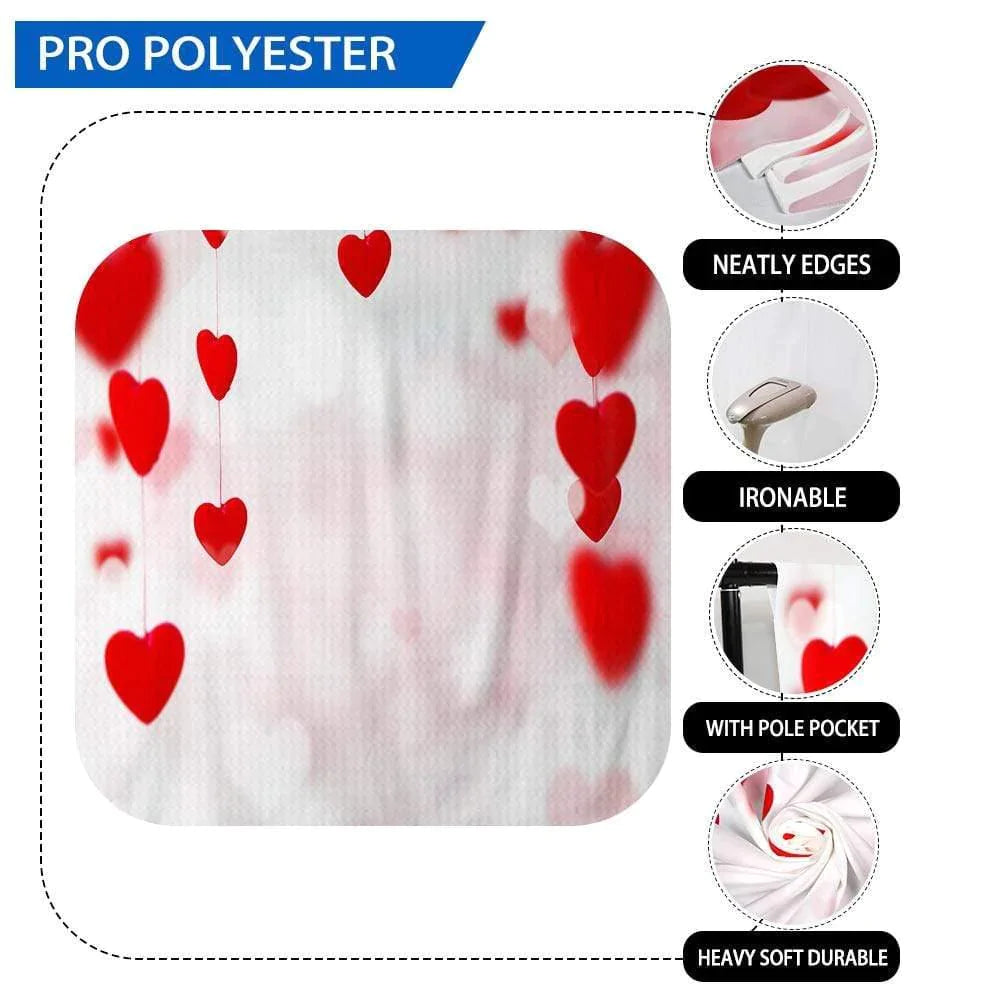 Allenjoy Valentine Red Heat and Boken Backdrop - Allenjoystudio