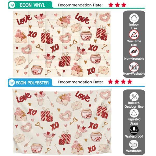 Allenjoy Valentine XOXO Love Romantic Backdrop  for Photo Shoot - Allenjoystudio