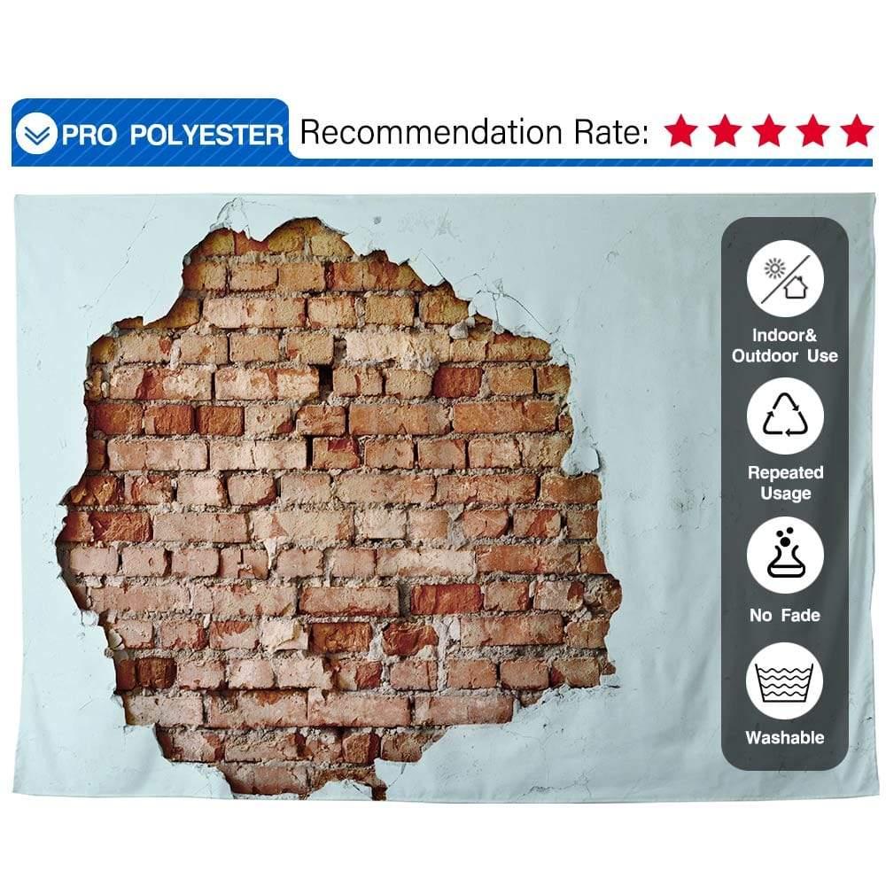 Allenjoy Vintage Sky Blue Brick Walls Photograpy Backdrop - Allenjoystudio