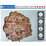 Allenjoy Vintage Sky Blue Brick Walls Photograpy Backdrop - Allenjoystudio