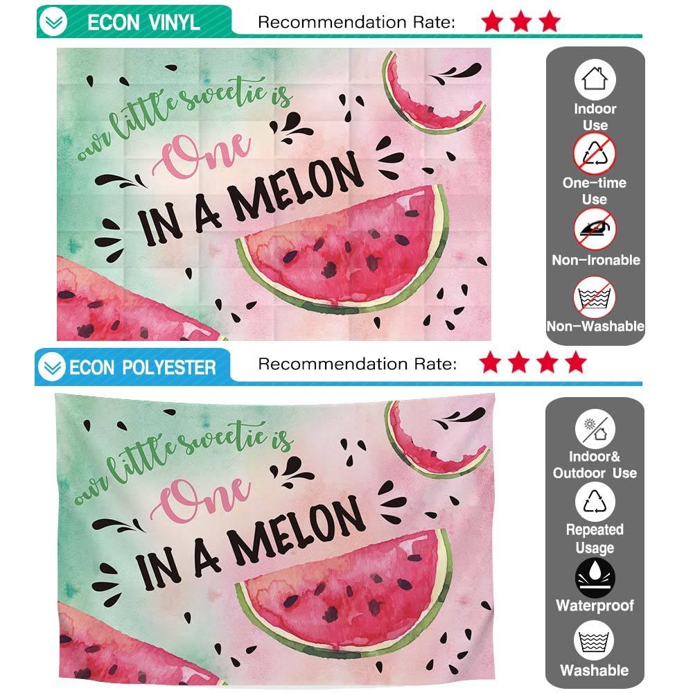 Allenjoy Watermelon Happy 1st Birthday Custom Backdrop - Allenjoystudio