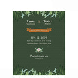Allenjoy Green Leaves Dots Flowers Custom Wedding Backdrop