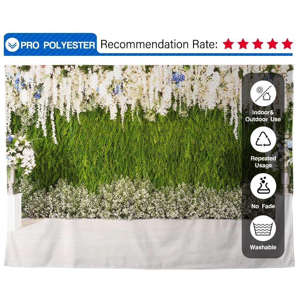 Allenjoy Wedding Backdrop Hundred Beautiful Flowers for Party Photo Phone - Allenjoystudio