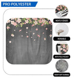Allenjoy Pink Little Flowers Romantic Chalkboard Wedding Backdrop - Allenjoystudio