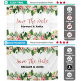 Allenjoy Wedding Custom Floral Personalized Backdrop - Allenjoystudio