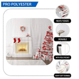Allenjoy White Fireplace  Christmas Tree Living Room Backdrop - Allenjoystudio