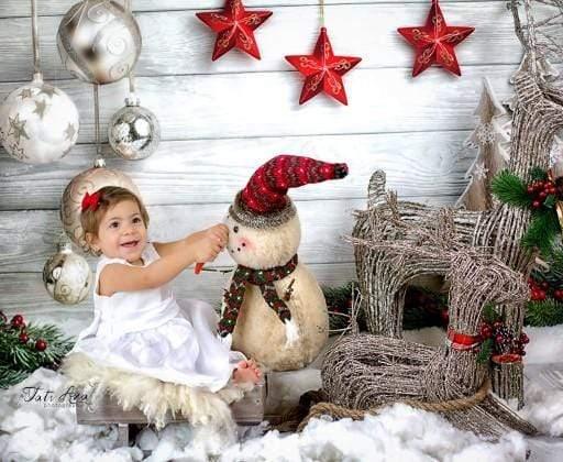 Allenjoy White Wood Xmas Christmas Snow Floor Backdrop - Allenjoystudio