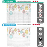 Allenjoy White Brick Wall Backdorp Colorful Painted Easter Eggs - Allenjoystudio