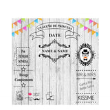 Allenjoy White Wood Wedding Customize Background