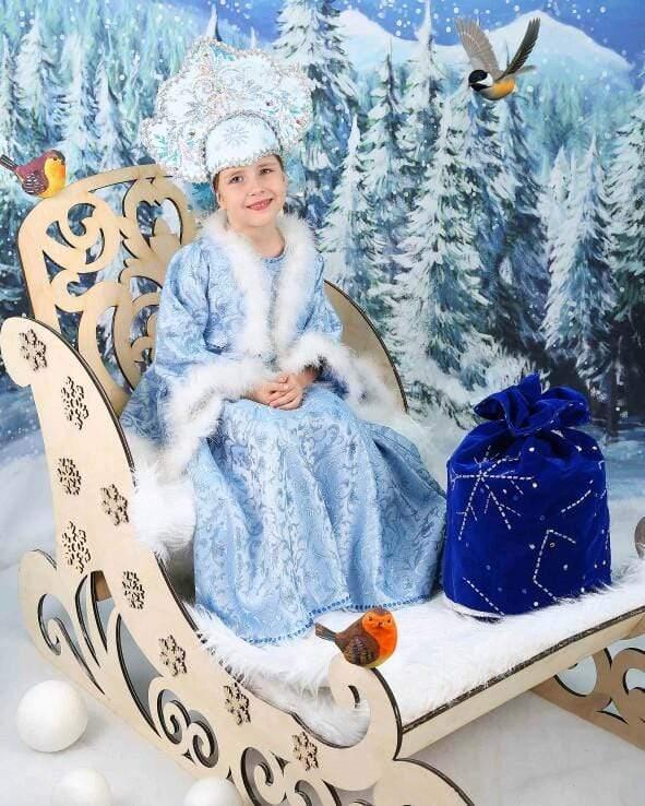 Allenjoy Winter Backdrop Pine Forest Snowy Wonderland Christmas Backdrop - Allenjoystudio