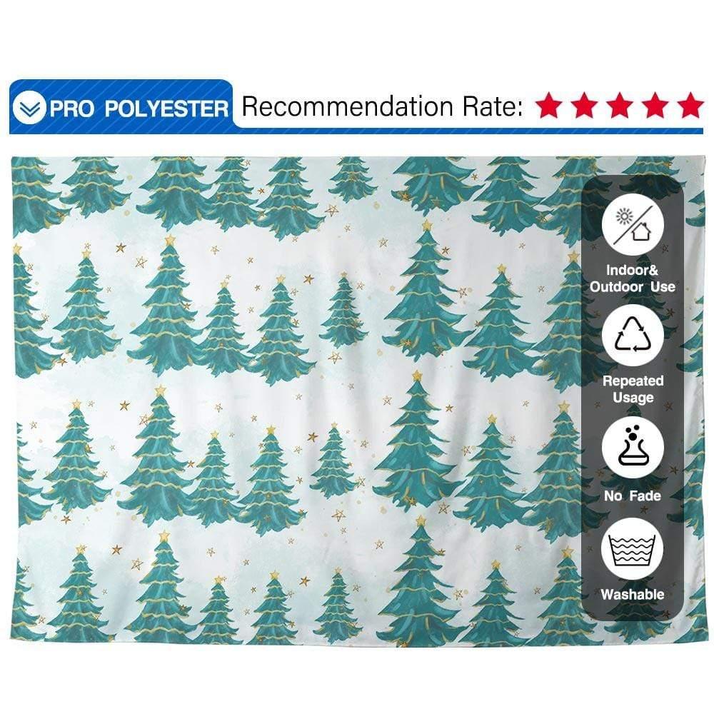 Allenjoy Winter Backdrop Forest Pine Snowland Little Star for Christmas Backdrop - Allenjoystudio