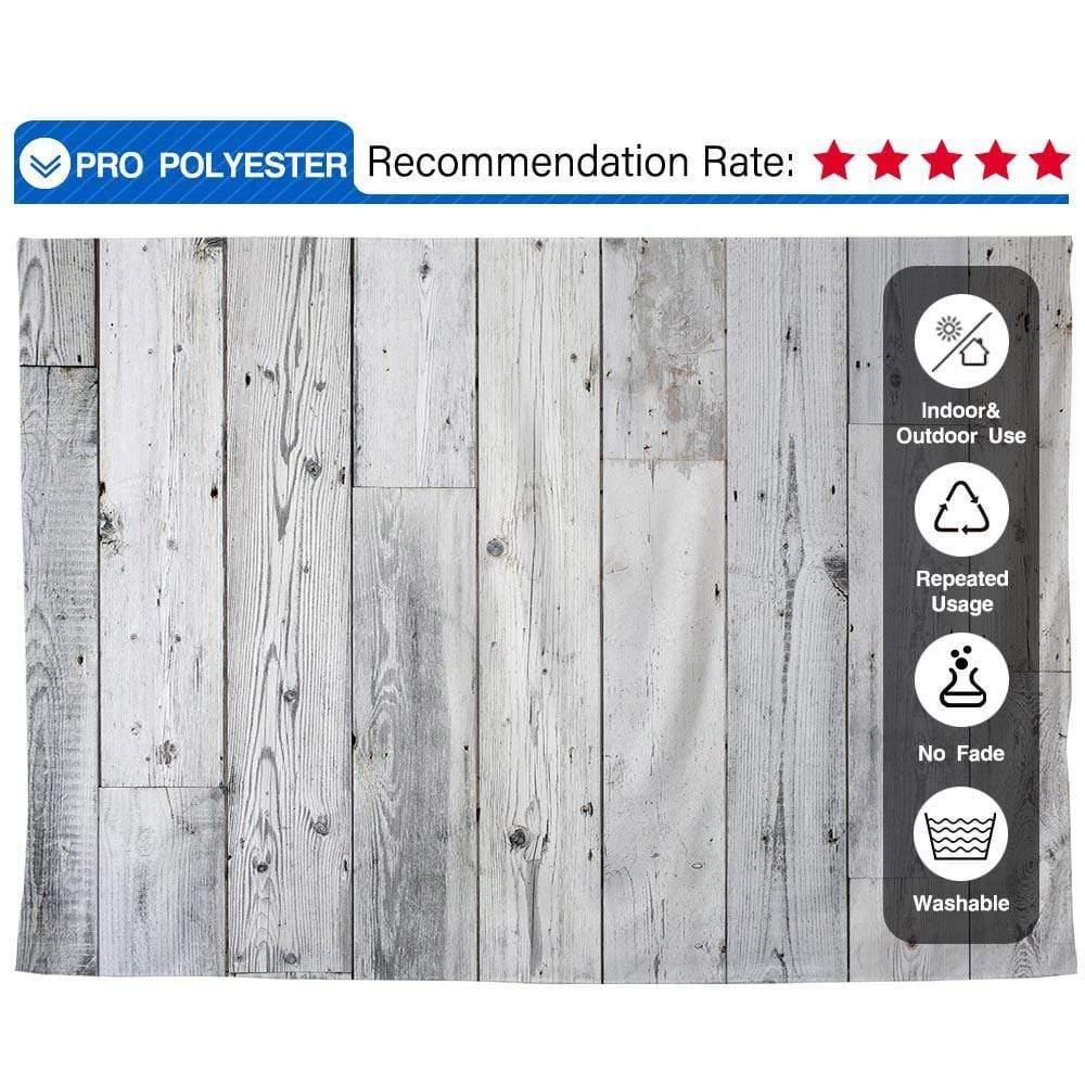 Allenjoy Light Gray White Wood Floor Photography Backdrop - Allenjoystudio
