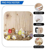 Allenjoy Hickory Wood Easter Eggs Straw Backdrop for Photography - Allenjoystudio
