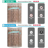 Allenjoy Wooden Background Wedding Backdrop with Flowers Vintage Bridal Shower Party - Allenjoystudio