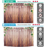 Allenjoy Wooden Board Tropical Plants Flowers Glitter Mother's Day Backdrop - Allenjoystudio