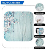 Allenjoy Prom Backdrop Shiny Lights Blue Wooden Backdrop - Allenjoystudio