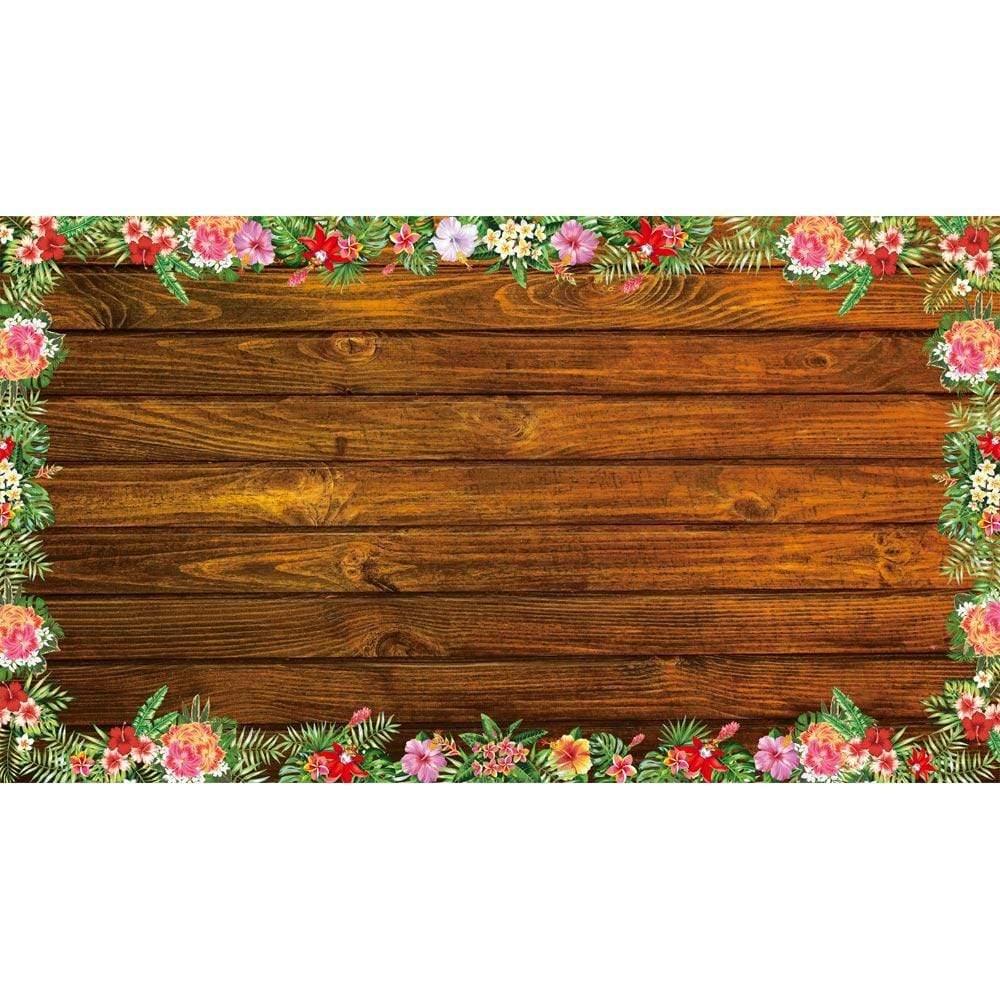 Allenjoy Aloha Luna Hawaii  Wooden Backdrop and Tablecloth - Allenjoystudio