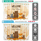 Allenjoy WELCOME BABY Animal Woodland Customized Backdrop - Allenjoystudio